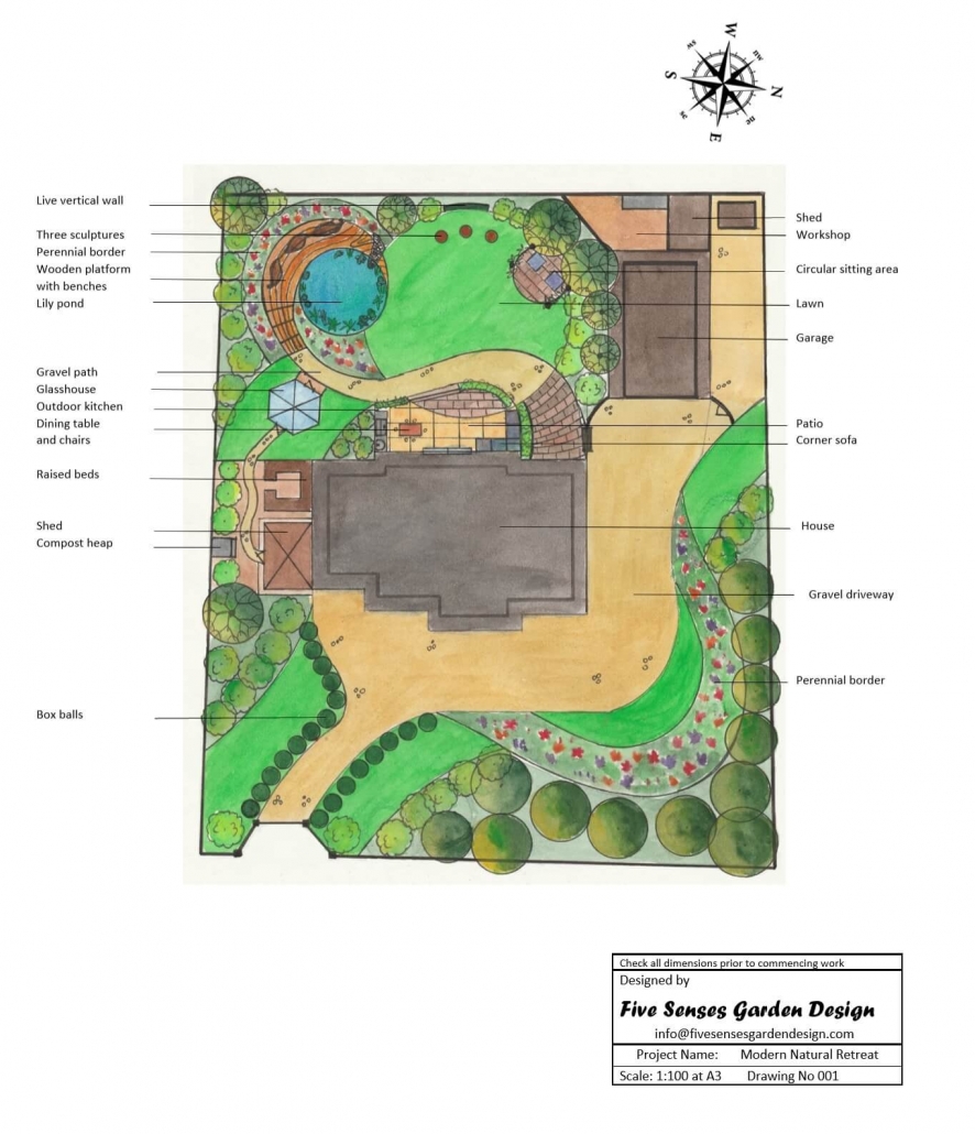 Modern Natural Retreat, Plan